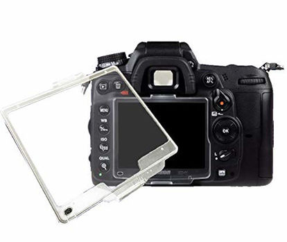 Picture of FANZR Screen Protective Cover Compatible for Nikon D200 Camera (BM-6), Transparent ABS Anti-Scratch Screen Protector (2 pack)