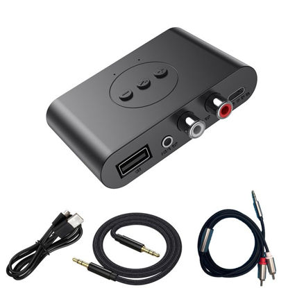 Picture of Bluetooth Audio Receiver Adapter V5.4 Bluetooth Adapter for Audio,Supports USB Flash Disk, for Smartphone Tablet Car Speaker Wireless Headset etc.