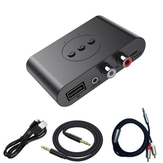 Picture of Bluetooth Audio Receiver Adapter V5.4 Bluetooth Adapter for Audio,Supports USB Flash Disk, for Smartphone Tablet Car Speaker Wireless Headset etc.