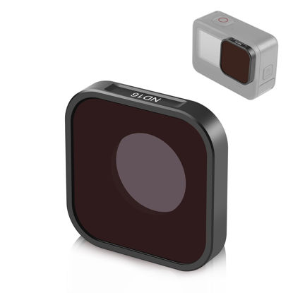 Picture of Action Camera ND16 Lens Filter for GoPro HERO13 Black /12 Black /11 Black /11 Black Mini /10 Black /9 Black, Multi-Coated Neutral Density Filter ND16 for GoPro Hero Series, GoPro Accessories