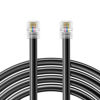 Picture of 6-foot telephone landline extension cord cable cord with standard RJ-11 6P4C plug ( Black 3Pack )