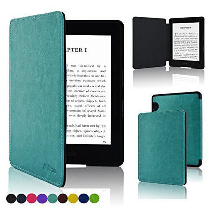 Picture of ACdream Kindle Voyage Case, The Thinnest and Lightest Premium PU Leather Cover Case for Kindle Voyage (2014) with Auto Wake Sleep Feature, Sky Blue