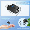Picture of USB Hub,3 Port High USB 3.0 Speed Splitter Plug and Play Bus Powered for MacBook, Mac Pro/Mini,iMac, Surface Pro,XPS,Notebook PC,USB Flash Drives,Mobile HDD, and More (BLACK1)