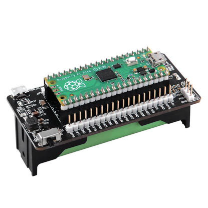 Picture of GeeekPi UPS Power Supply Uninterruptible UPS HAT for Raspberry Pi Pico/Pico W, Support 18650 Lithium Battery Charger Power Bank Power Management Expansion Board for Raspberry Pi Pico/Pico W