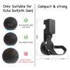 Picture of ZUOLACO Wall Mount Holder for Dot 4th/5th Generation, Outlet Hanger for Dot 4th/5th Gen, Smart Speaker Stand, Space-Saving Accessories, Built-in Cable Management Shelf, Black…