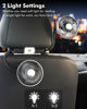 Picture of Nauttxon Hose Car Fan for Backseat Kids with Led Lights, USB Fan for Backseat of Car, Independent Control 3 Speeds 360°Rotatable Car Seat Fan for Baby Rear Facing, Back Seat Fan for Vehicles RV SUV