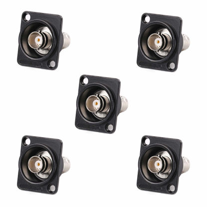 Picture of Toronce BNC D Series Panel-Mount Connector | D-BNC Pass-Through Connector (BNC_5Pack)