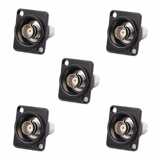 Picture of Toronce BNC D Series Panel-Mount Connector | D-BNC Pass-Through Connector (BNC_5Pack)