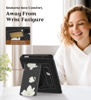 Picture of MoKo Case Fits All-New 6" Kindle (11th Generation, 2022 Release)/ Kindle (11th Gen,2019)/Kindle (8th Gen, 2016), Ultra Lightweight PU Shell Cover with Auto Wake/Sleep, Black & White Magnolia