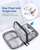 Picture of BAGSMART Electronics Organizer Travel Case, Travel Cable Organizer Pouch, Charger Organizer, Travel Essentials, Cord Organizer, Travel Tech Organizer as Travel Accessories for Charger, Phone, Grey