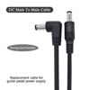 Picture of BlingKingdom 3pcs Guitar Pedal Power DC Cable for Effect Pedal 5.5 x 2.1mm Power Lead Cord Male to Male 24AWG Connector Plug Wire Adapter