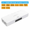 Picture of gofanco 2-Port Seamless HDMI USB KVM Scaler Switch - Scales to 4K @30Hz or 1080p Output, HDMI 1.4, USB Keyboard/Mouse, Multi Viewing, OSD, Dolby/DTS, Windows, Mac OS, Linux (KVMScaler2Pv2)