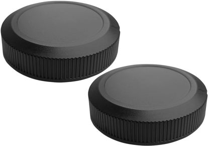 Picture of RF Rear Lens Cap Cover for Canon EOS R50 R100 R10 R8 R7 R6 R6 Mark II R5 R5C R3 R RP More Canon RF Mount Camera(for Accessories),HUIPUXIANG [2 Sets]