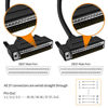 Picture of XANHAM DB37 37 Pin 5 Feet(1.5 Meter) Two Row Straight Through Serial Cable, Double Shielded(Metal Braiding&AL-foil), Male to Male, Black, SC930S07MM