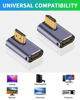 Picture of Duttek 8K 90 Degree HDMI Adapter, Left & Right Angle HDMI Adapter 48Gbps, UHD HDMI 2.1 Male to Female Extender Connector with 8K@60Hz, 4K@120Hz, for HDTVs, PC, Laptop (2 Pack)