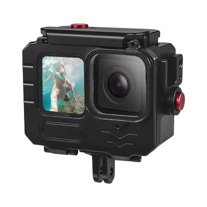 Picture of 263FT/80M Aluminum Alloy Waterproof Case for Go Pro Hero13/Hero12/Hero11/Hero10/Hero9 Black, Underwater Diving Protective Housing Shell for Go Pro Hero 13 Action Camera with Bracket Accessories