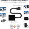 Picture of HDMI to VGA Adapter 10 Pack, Gold-Plated HDMI to VGA Converter (Male to Female), Compatible for Computer, Laptop, PC, Monitor, Projector, HDTV, Chromebook, Raspberry Pi, Roku, Xbox and More