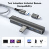 Picture of Elebase 4 Ports USB 3.0 Splitter 1 in 4 Out,USB Multiport Expander Hub with USB Adapter and OTG,Multi Port USB Split for Laptop,MacBook,PS5,PS4,Car,PC,Flash Drive,Printer,Keyboard,Computer