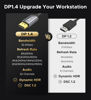 Picture of Warrky USB C to DisplayPort 1.4 Cable 8K@60Hz, 4K@240Hz/144Hz, 2K@360Hz, Type-C to Display Port (DP) 1.4 Wire, [Thunderbolt 4/3 Compatible] for iPhone 15, MacBook Pro/Air, iPad Pro, iMac, XPS - 3.3FT