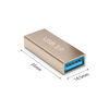 Picture of sovunis 3Pack Female to Female USB Adapter, USB Type A 3.0 Female to Female 3.0 Cable Coupler, High Speed USB Extension Connector, Suitable for Connecting Two USB Male Ends Cable, Gold