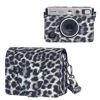 Picture of CAIYOULE Protective Case for Fujifilm Instax Mini EVO Digital Hybrid Camera Protective PU Leather Bag Accessories with Adjustable Strap ，No Camera，Leopard Black