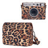 Picture of CAIYOULE Protective Case for Fujifilm Instax Mini EVO Digital Hybrid Camera Protective PU Leather Bag Accessories with Adjustable Strap ，No Camera，Leopard Brown