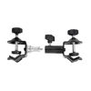 Picture of Heavy Duty Metal Clamp Copper Plated Holder Double U Clip Dual C Clamp Type Bracket Mount for Photo Studio Light Stand, Photography Reflector, Photo Boom Stand, Background Support, Cross Bars and Ect