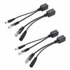 Picture of BeElion 2Kits 4PCS Passive PoE Injector and Splitter Kit with 5.5x2.1 mm DC Power Adaptor Connector,Black