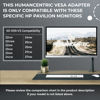 Picture of HumanCentric VESA Mount Adapter Compatible with HP Pavilion 27xw, 25xw, 24xw, 23xw, 22xw, 22cwa, 27cw, 25cw, 24cw, 23cw, and 22cw Monitors