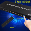 Picture of KVM Switch HDMI 8 Port - HDMI Switch with Remote- USB Switch Selector for 8 Computers Share Keyboard Mouse Printer,Flash Drive,HD Monitor, Support 4K@30Hz, 8 HDMI KVM Cables 1 Remote Included