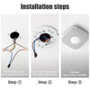 Picture of ARSUNOVO Mounting Plate Replacement for Google Nest Protect 2nd Gen(Wired&Battery) - Replacement Backplate for Nest Detector Models 06A & 06C, White
