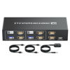 Picture of 8K60Hz HDMI KVM Switch 2 Monitors 2 Computers, 4K120Hz USB 3.0 Dual Monitor HDMI KVM Switcher 2 in 2 Out for 2 PC Share Two Monitors and Keyboard Mouse Printers and More