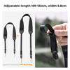 Picture of K&F Concept Camera Neck Strap for Photographers, Soft Neoprene Adjustable Shoulder Belt with Zipped Pockets Compatible with Sony Canon Nikon Fuji DSLR SLR Mirrorless Camera