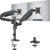 Picture of MOUNT PRO Dual Monitor Mount for 13-32" Computer Screen, Tall Monitor Stands for 2 Monitors, Adjustable Gas Spring Double Vertical Monitor Desk Mount, Each Arm Holds 4.4 to19.8lbs, VESA Mount, Black