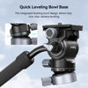 Picture of SmallRig 63" Video Travel Tripod, Carbon Fiber Tripod with Quick Release Fluid Head, Leveling Bowl Base and Center Column, 1.3kg Ultralight for Travel Photo & Video, Load up to 4kg / 8.82 lbs - 4221
