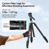 Picture of SmallRig 63" Video Travel Tripod, Carbon Fiber Tripod with Quick Release Fluid Head, Leveling Bowl Base and Center Column, 1.3kg Ultralight for Travel Photo & Video, Load up to 4kg / 8.82 lbs - 4221