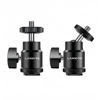 Picture of Lanxire Camera Hot Shoe Mount with 1/4" Screw and Ball Head Adapter - Compatible with Camera, Camcorder, Smartphone, Action Camera, LED Lights, Microphone - 2 Pack