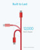 Picture of Anker 2 Pack New Nylon USB C to USB C Cable (3.3ft 60W), USB 2.0 Type C Charging Cable for MacBook Pro 2020, iPad Pro 2020, iPad Air 4, Galaxy S20, Switch, Pixel, LG and More(Red)