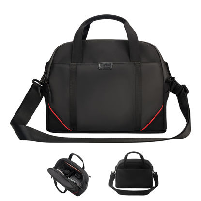 Picture of Cwatcun Camera Bag Crossbody, DSLR/SLR/Mirrorless Camera Bags for Photographers with Tripod Holder, Camera Case Compatible with Canon/Nikon/Sony - Small