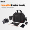 Picture of Cwatcun Camera Bag Crossbody, DSLR/SLR/Mirrorless Camera Bags for Photographers with Tripod Holder, Camera Case Compatible with Canon/Nikon/Sony - Small