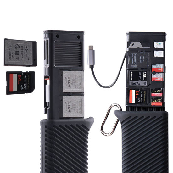 Picture of PGYTECH Createmate CFexpress Type B Card Reader Case USB 3.2 Gen 2 10Gbps SD Card Reader for Photographers