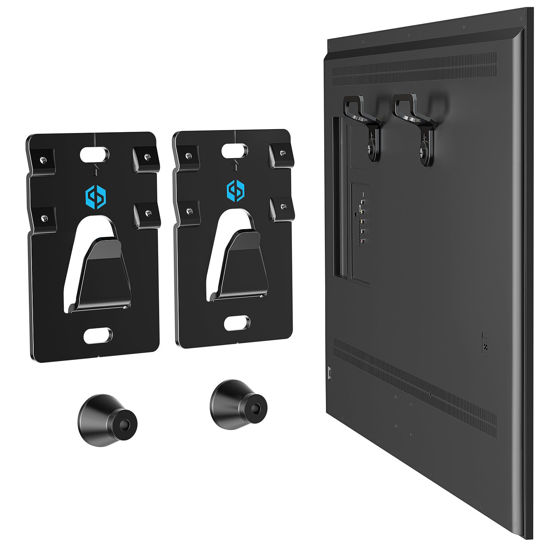 Picture of Supcline No Stud TV Wall Mount for Most 26-100 inch TVs Up to 200lbs, Drywall No Drill TV Mount, 1.18'' Low Profile Studless Wall Mount TV Bracket, Easy Install