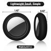 Picture of TEAMOLA Case Compatible with Airtag, 4pcs Silicone Adhesive Airtag Case Holder for Airtags Accessories,Airtag Cover Stick on Air Tag Mount Finders Accessories for TV Remote Car Airtags Case-Black