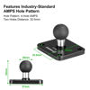 Picture of FANAUE Aluminum 4-Hole AMPS Base Mount with 20mm (0.787 inches) Mounting Ball for 20mm Ball Mount arm