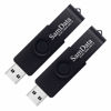 Picture of SamData 64GB USB Flash Drives 2 Pack 64GB Thumb Drives Memory Stick Jump Drive with LED Light for Storage and Backup (2 Pack Black)