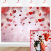 Picture of Mocsicka Valentine's Day Backdrop 7x5ft Red Heart Decoration Photography Backdrops Photo Background for Galentine's Day Photo Props Video Photography Backdrops Props