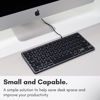 Picture of Macally Backlit Wired Keyboard for Mac | Compatible Apple Keyboard (Small and Compact) Comfortable All Day Typing USB Keyboard for MacBook Pro/Air, iMac, Mac Mini/Pro (Space Grey)