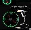 Picture of Kbinter Mini USB LED Clock Fan with Real Time Display, USB Powered Flashing Real Time Clock Cooling Fans Quiet Gooseneck Fan for Office Home Travel (1 Pack)