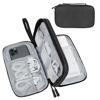 Picture of Lcsmaokin Electronics Travel Organizer,Portable Waterproof Electronic Travel Storage Bag for Small Charging Cord Storage,Charger,Small Electronics,SD Card etc,for Travel,Business - Black