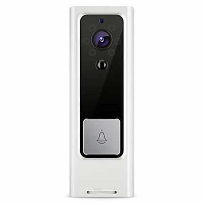 Picture of (2021 New) 1080P Wireless Video Doorbell Camera, Security with Real-time Video, Two-Way Talk, Night Vision, PIR Motion Detection for iOS & Android, Free Cloud Storage and Batteries Include